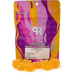 PACIFIC RESERVE - Peach 100mg 10 Pack Live Resin Gummies - Pacific Reserve