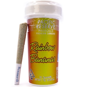 PACIFIC RESERVE - Rainbow Bananas 7g 10 Pack Pre-Rolls - Pacific Reserve