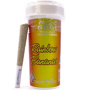 Pacific Reserve - Rainbow Bananas 7g 10 Pack Pre-Rolls - Pacific Reserve