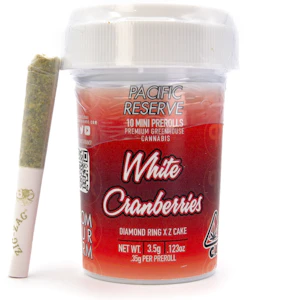 Pacific Reserve - White Cranberries 3.5g 10 Pack Mini Pre-Rolls - Pacific Reserve