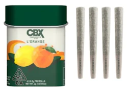 CANNABIOTIX: L'Orange .5g Pre-Rolls 4pk (S)