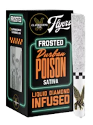 CLAYBOURNE CO: Durban Poison .5g Frosted Infused Pre-Rolls 5pk/2.5g (S)