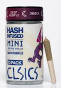 CLSICS: Deep Purple Hash Infused .3g Pre-Roll 10-Pack/3g (I)