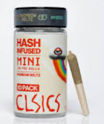 CLSICS: Rainbow Beltz Hash Infused .3g Pre-Roll 10-Pack/3g (H)