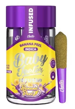 Jeeter - JEETER: Banana Peel Quad-Infused Baby Jeeter .5g Pre-Rolls 5pk/2.5g (I) Main Image