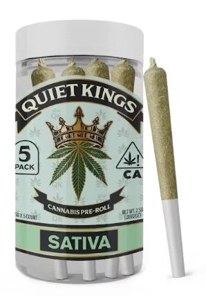 Quiet Kings - QUIET KINGS: Blue Haze .5g Pre-Roll 5pk/2.5g (S) Main Image