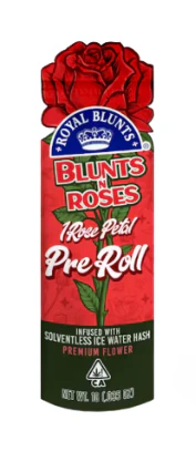 Royal Blunts - ROYAL BLUNTS: Sherbanger x Strawguava 1g Hash Infused Blunt "Blunts N Roses" (S) Main Image