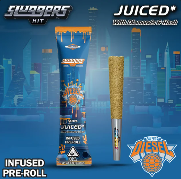 SLUGGERS HIT - SLUGGERS: NYC Diesel .7g Infused Pre-Roll (S) Main Image
