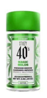 STIIIZY - STIIIZY: Magic Melon 40's Infused Pre-Rolls 5pk/2.5g (S) Main Image