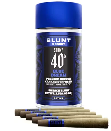 STIIIZY - STIIIZY: Blue Dream 40's Infused .5g Mini Blunts 5pk/2.5g (S) Main Image