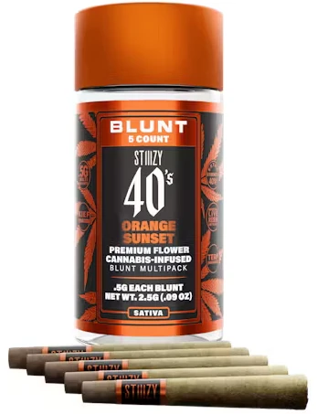 STIIIZY - STIIIZY: Orange Sunset 40's Infused .5g Mini Blunts 5pk/2.5g (I) Main Image