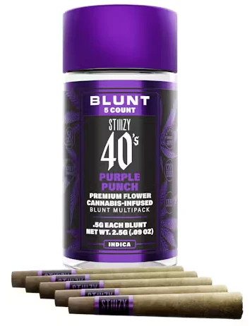 STIIIZY - STIIIZY: Purple Punch 40's Infused .5g Mini Blunts 5pk/2.5g (I) Main Image