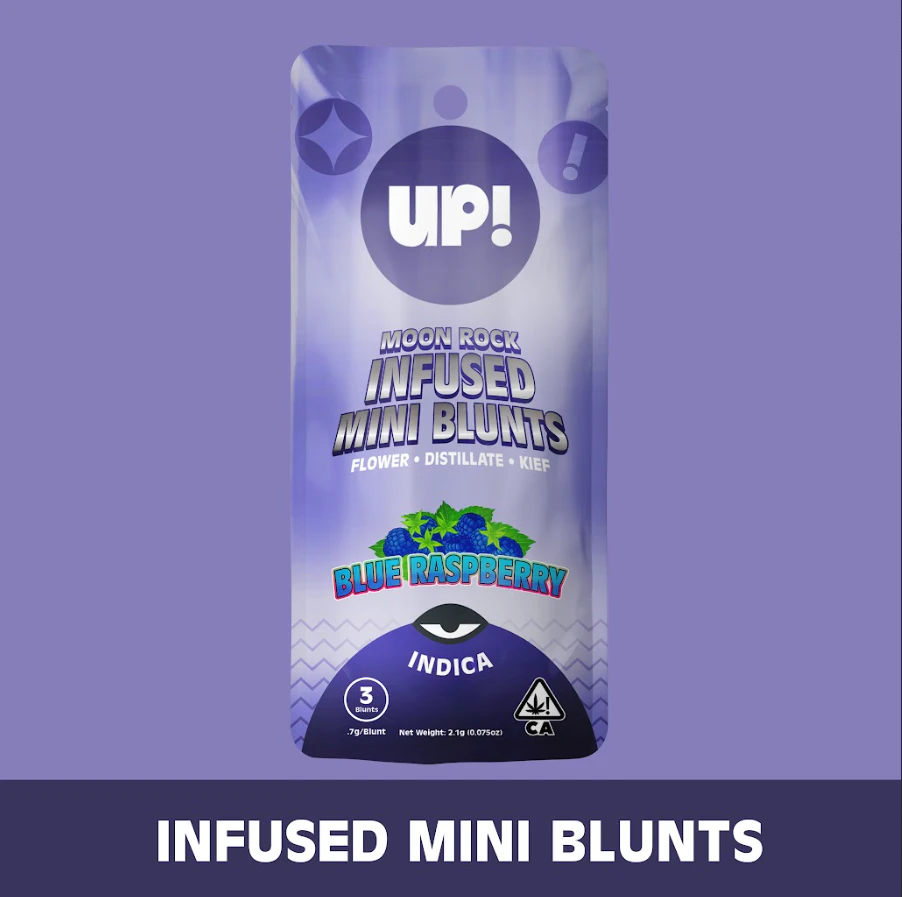 UP! - UP!: Blue Raspberry .7g Infused Mini Blunt 3pk/2.1g (I) Main Image