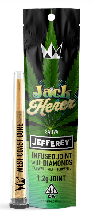West Coast Cure - WEST COAST CURE: Jack Herer Infused 1.2g Jefferey Pre-Roll (S) Main Image