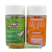 Levels 5pk Diamond Kief Infused Pre-Rolls