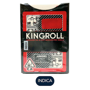 KING ROLL - Kingroll - Juniors - Master Kush x Sky OG - Infused Preroll Pack - 4pk - 3.0g