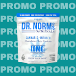 DR NORM'S PROMO: CHOCOLATE CHIP COOKIES 100MG 10PK