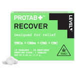 Protab+ Recover | Relief | THC+THCa+CBDa+CBG+CBC | 1mg THC | 10pk  -OO5 FRONT