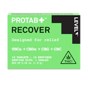 LEVEL - Recover Protab+ (THCa+CBDa+CBG+CBC) 10pk - 100mg Edible
