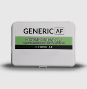 GENERIC AF - Generic AF  | Hybrid AF | 0.5g Ea. | 5-PK Pre-rolls 