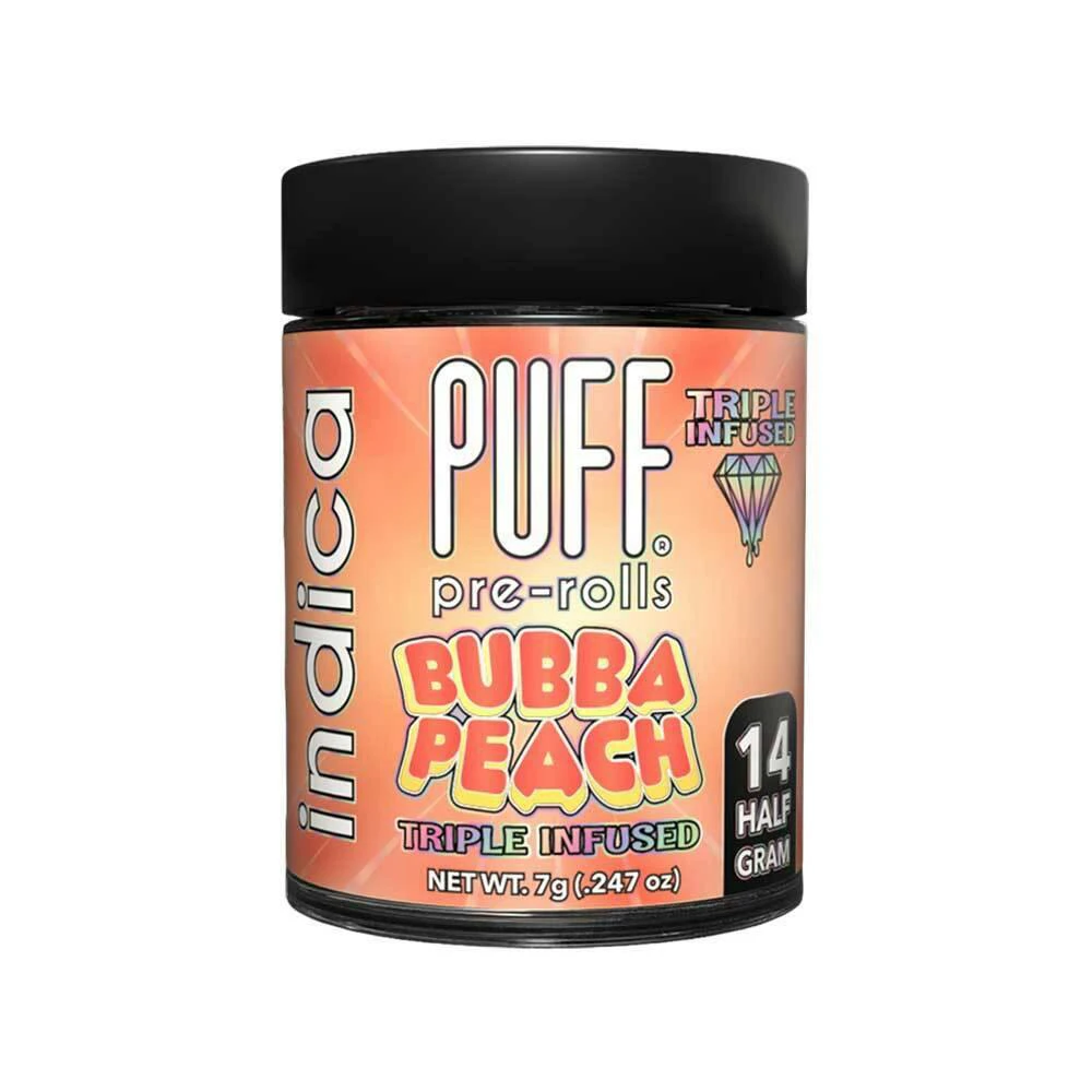 PUFF - PUFF | BUBBA PEACH - INFUSED 14PK | PREROLL | 7G Main Image