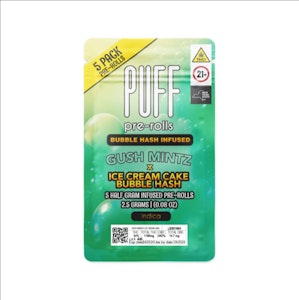 PUFF - PUFF - Gush Mintz x Ice Cream Cake Bubble Hash - 5pk Infused Prerolls