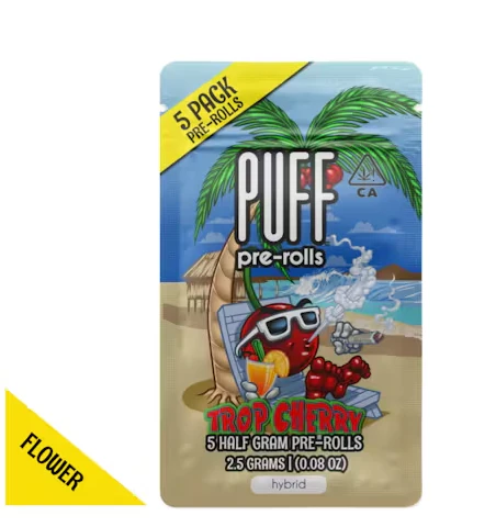 PUFF - PUFF | Trop Cherry | Pre-Roll 5pk | 2.5g Main Image