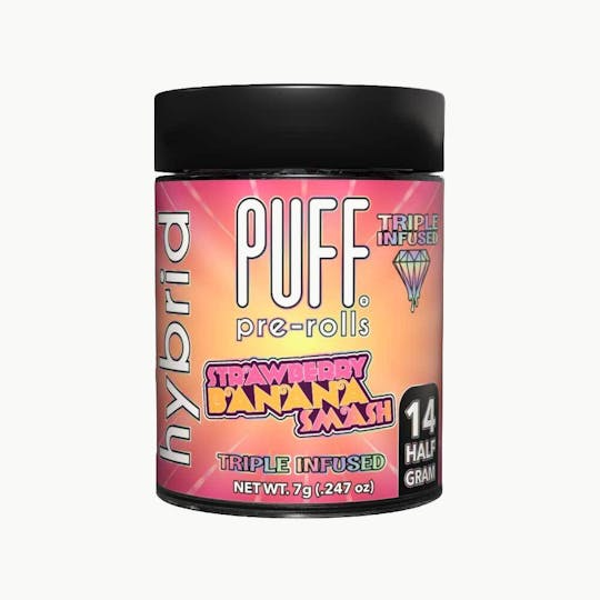 STRAWBERRY BANANA SMASH - 14PK INFUSED | PREROLL | 7G