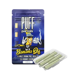 PUFF - PUFF | BANANA OG - 5PK | PREROLL | 2.5G