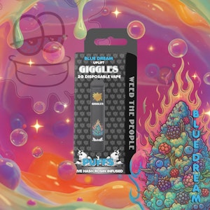 Giggles - Giggles Disposable - Blue Dream Live Hash Rosin - 2g