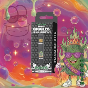 Giggles - Giggles Disposable - OG Kush Live Hash Rosin Infused - 2g