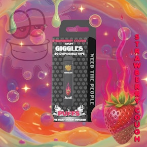 Giggles Disposable - Strawberry Cough Live Hash Rosin Infused - 2g