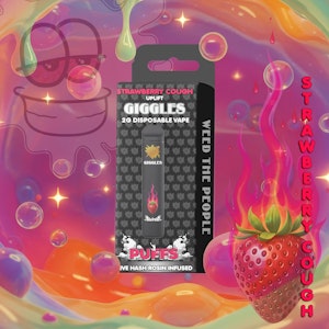 Giggles - Giggles Disposable - Strawberry Cough Live Hash Rosin Infused - 2g