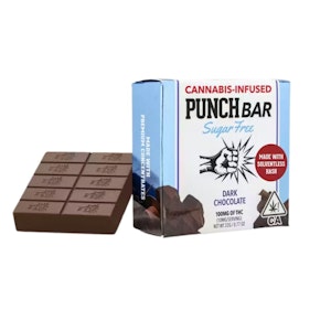 PUNCH EDIBLES & EXTRACTS - DARK CHOCOLATE SOLVENTLESS SUGAR-FREE 100MG - PUNCH EDIBLES