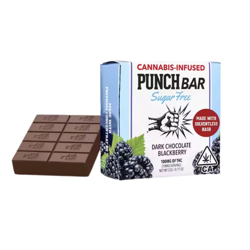 Punch Edibles & Extracts - BLACKBERRY DARK CHOCOLATE SOLVENTLESS SUGAR-FREE 100MG - PUNCH EDIBLES Main Image