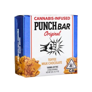 PUNCH EDIBLES & EXTRACTS - TOFFEE MILK CHOCOLATE 100MG - PUNCH EDIBLES & EXTRACTS