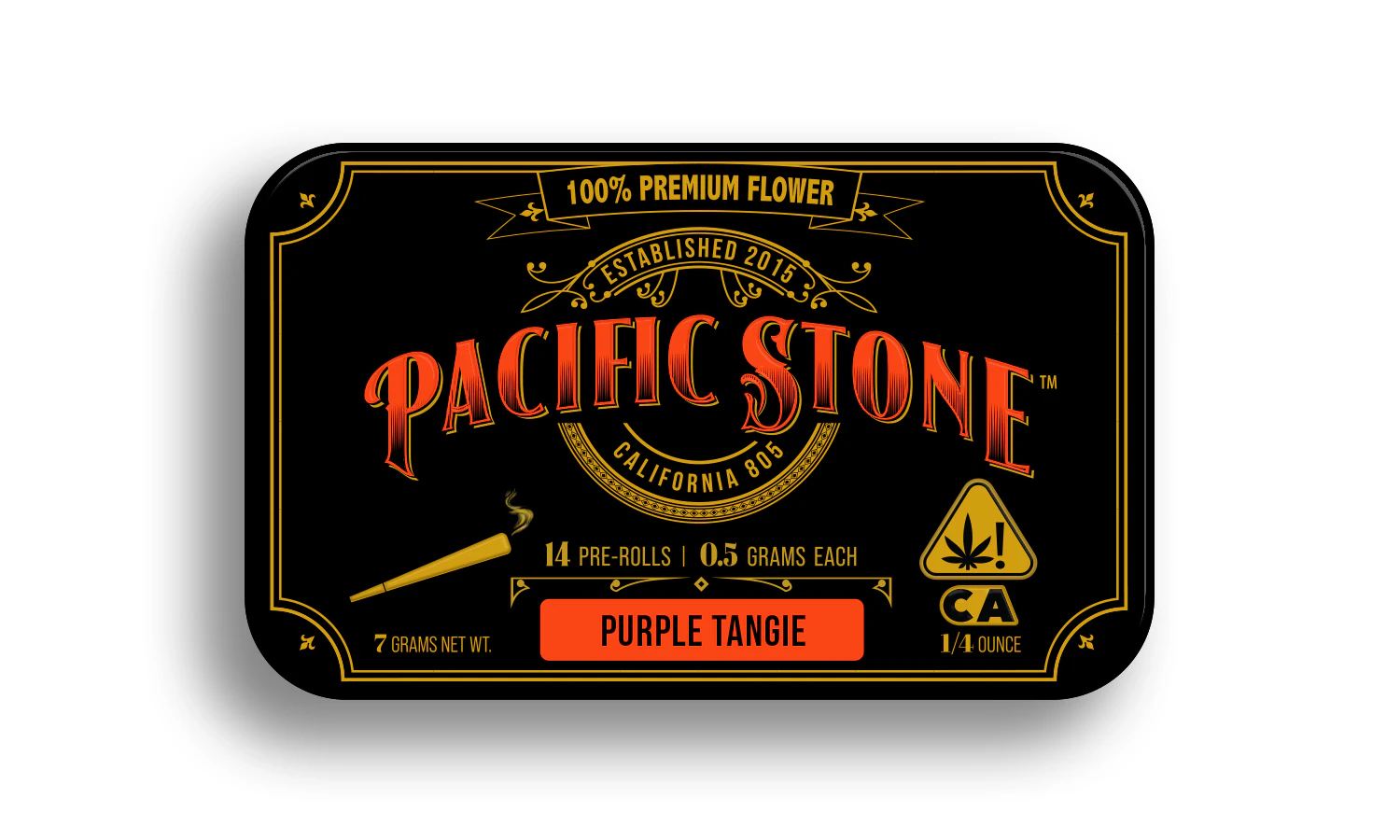Pacific Stone - Purple Tangie | Infused Pre-Roll | 7 Pack (3.5g) Main Image