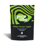 Giddy Green Apple Gummies 100mg | Pure Vibe | Edible