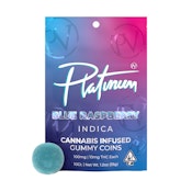 Platinum - Blue Raspberry - Gummies - Indica - 100mg