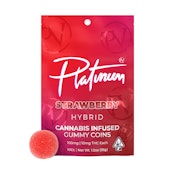 Platinum - Strawberry - Gummies - Hybrid - 100mg