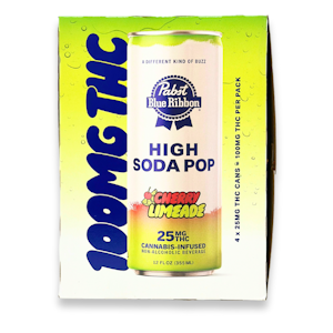Pabst - Pabst - High Soda - Cherry Limeade - 4pk - Beverages - 100mg