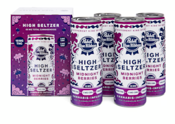 Pabst Blue Ribbon High Seltzer 4pk 15mg Midnight Berries