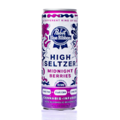 PABST BLUE RIBBON: Midnight Berries High Seltzer (10mg THC/3mg CBN/2mg CBD) Single Can (I)