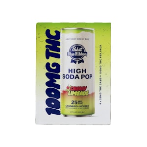 PABST LAB - 4 PACK - CHERRY LIMEADE SODA 25MG - PABST BLUE RIBBON