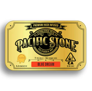 Pacific Stone - Pacific Stone Hash Infused 7pk Prerolls 3.5g Blue Dream