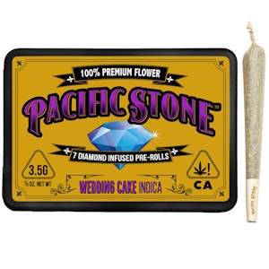 Pacific Stone - Wedding Cake | 7 Pack Diamond Infused Pre-Roll | Pacific Stone