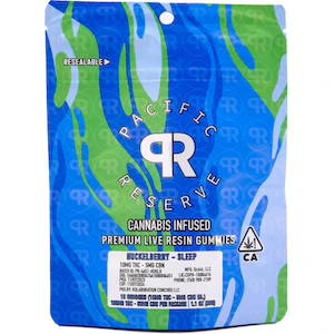 PACIFIC RESERVE - Sleep Huckleberry 150mg THC:CBN 10 Pack Live Resin Gummies - Pacific Reserve