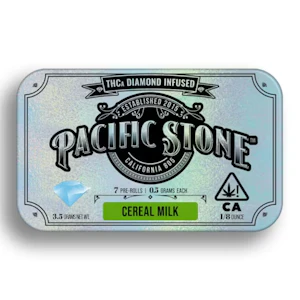 Pacific Stone - Pacific Stone Diamond Infused 7pk Prerolls 3.5g Cereal Milk