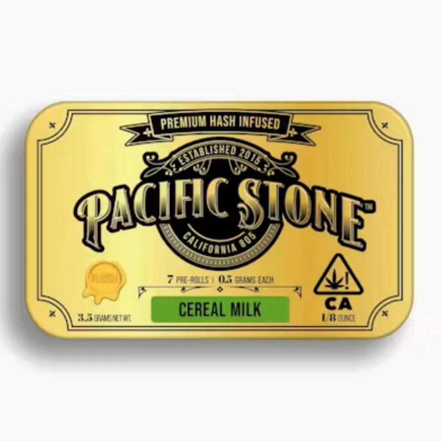 Pacific Stone - Pacific Stone Hash Infused 7pk Prerolls 3.5g Cereal Milk Main Image