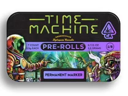 Time Machine - Pacific Stone - Permanent Marker - Preroll 14pk - 7G Main Image